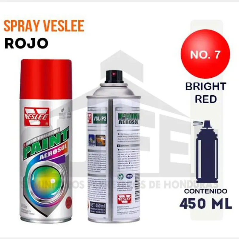 Pintura rojo brillo No.7