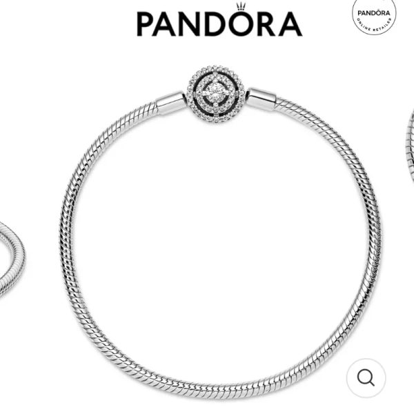 PANDORA MOMENTS HALO SNAKE CHAIN BRACELET