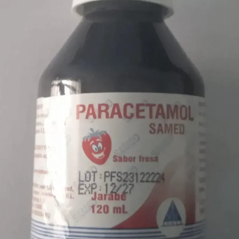  Paracetamol (pomo de 120 ml, sabor a fresa)