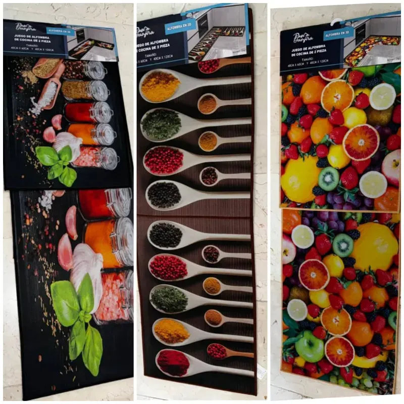 Alfombras 3D para cocina.