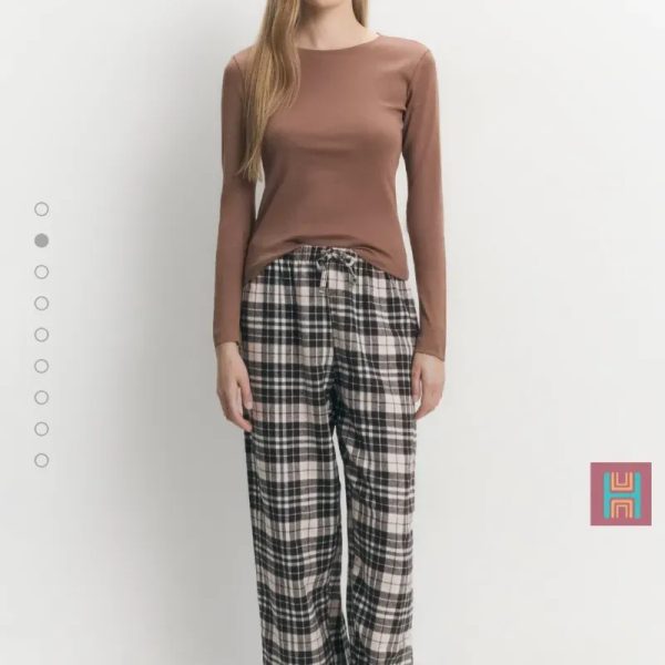 CONJUNTO PIJAMA CANALÉ MARRÓN 0108