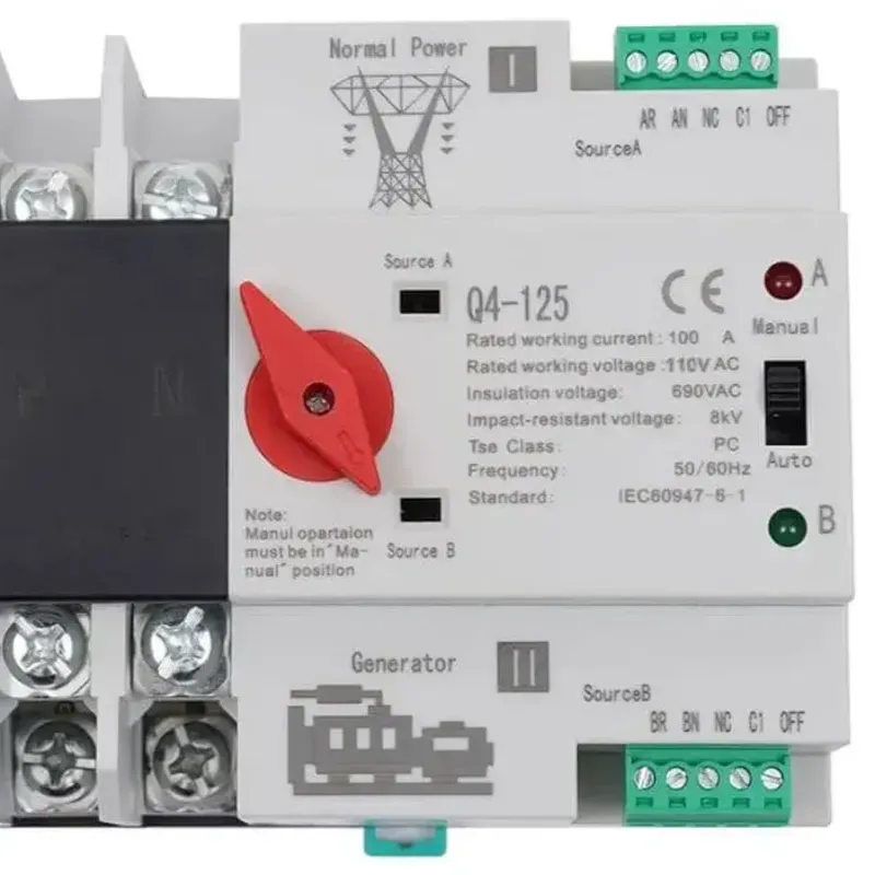 Interruptor Automatico de Transferencia de Doble Fuente