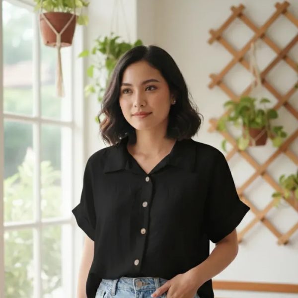Camisa manga corta de mujer