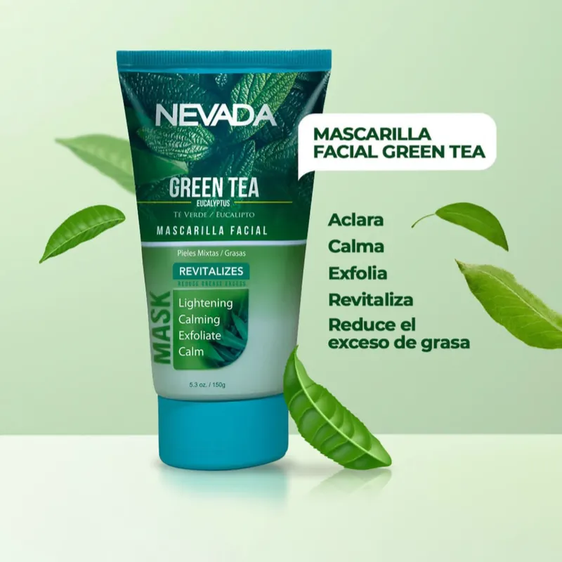 Mascarilla facial Te verde/ Eucalipto