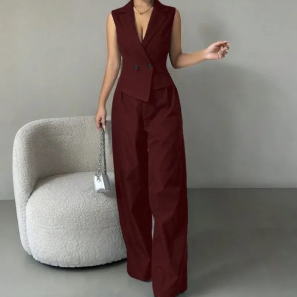 Conjunto  rojo vino