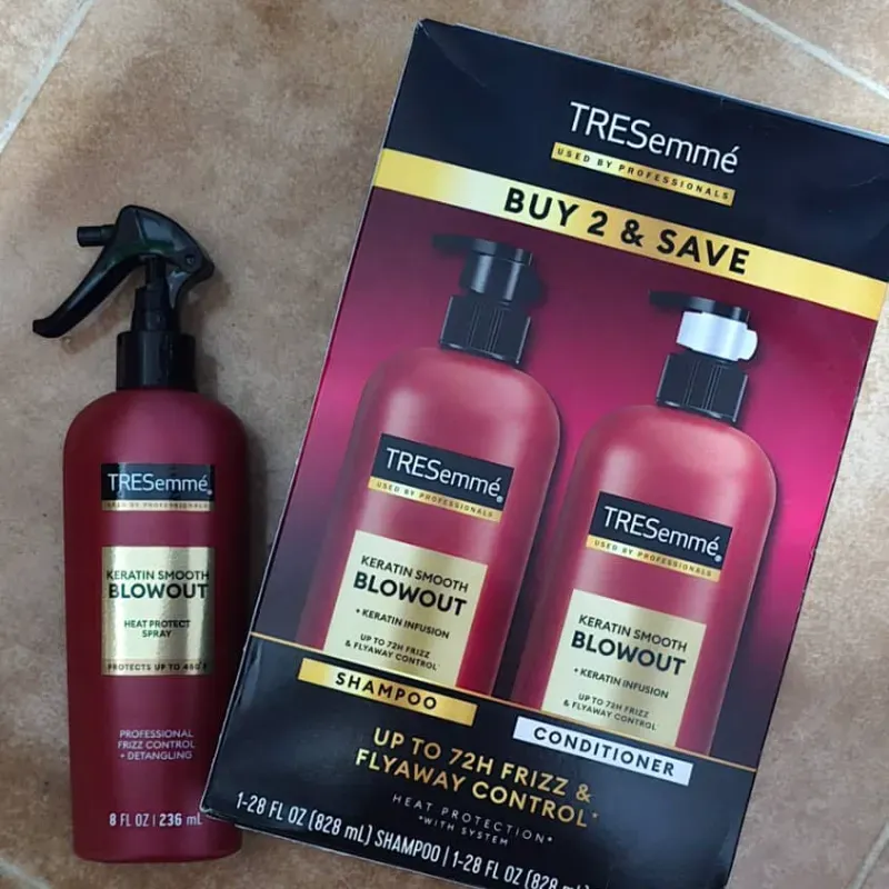 Juego de shampoo y acondicionador treesemey termo protector