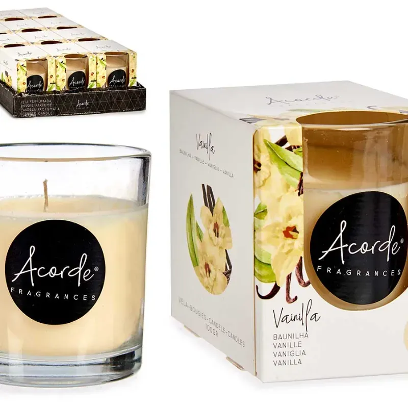 Vela vaso 30h vainilla