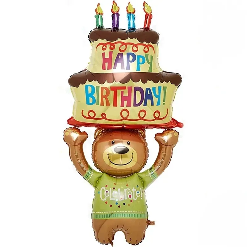 Globo Oso Happy Birthday