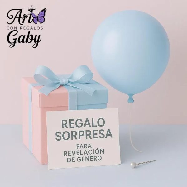  Cajita Sorpresa para la Revelación de Género 