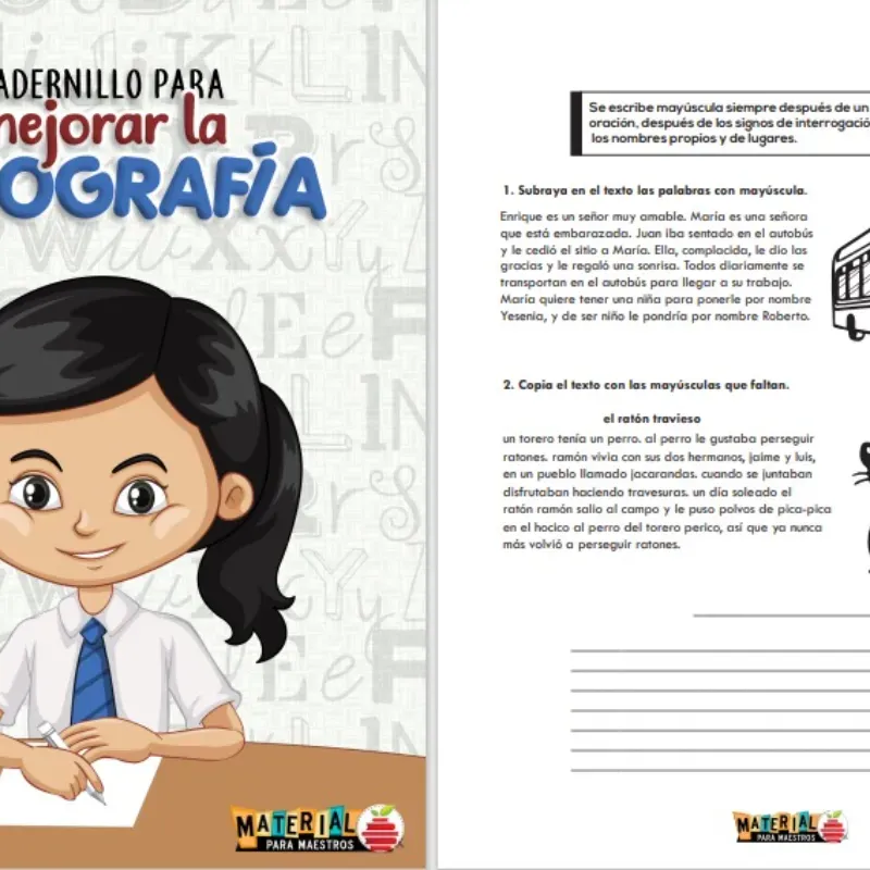 Cuaderno para mejorar la ortografía
