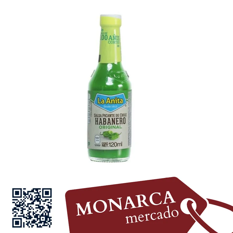 Salsa Picante La Anita Habanero Verde