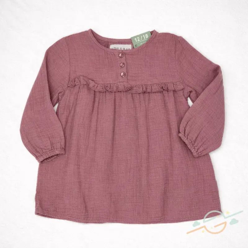 Vestido mangas largas rosa LEFTIES