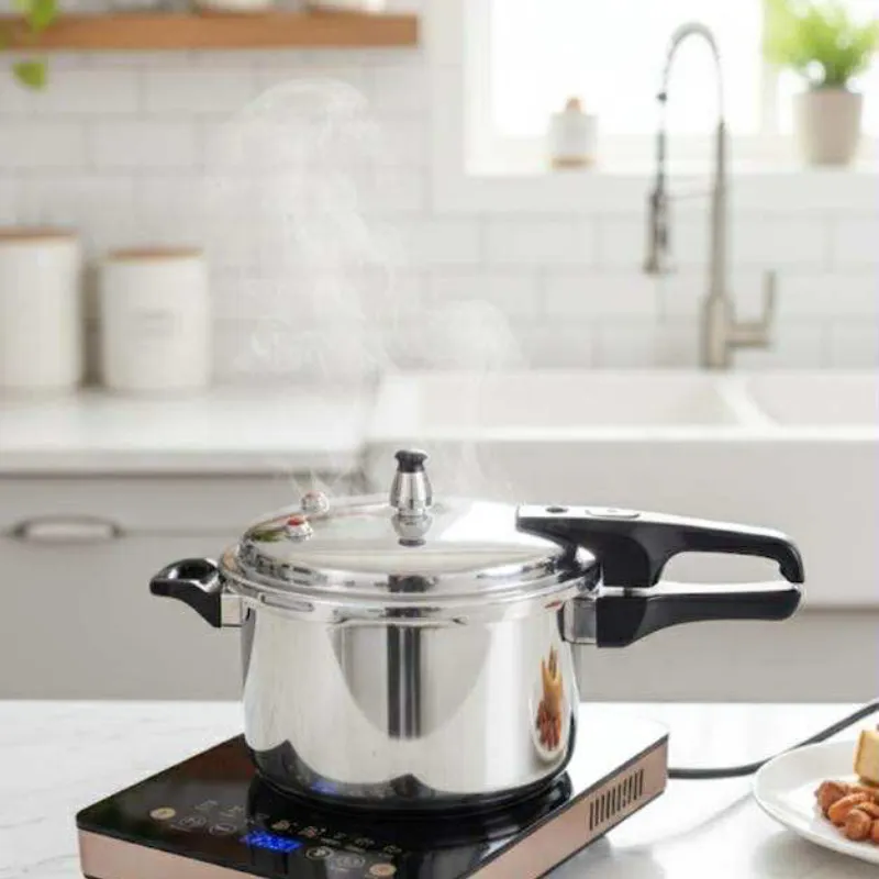 Olla de presión de 3 válvulas 5 Lt