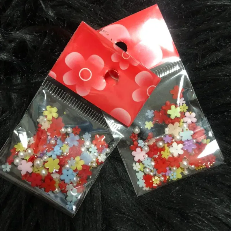 Flores de resina varias