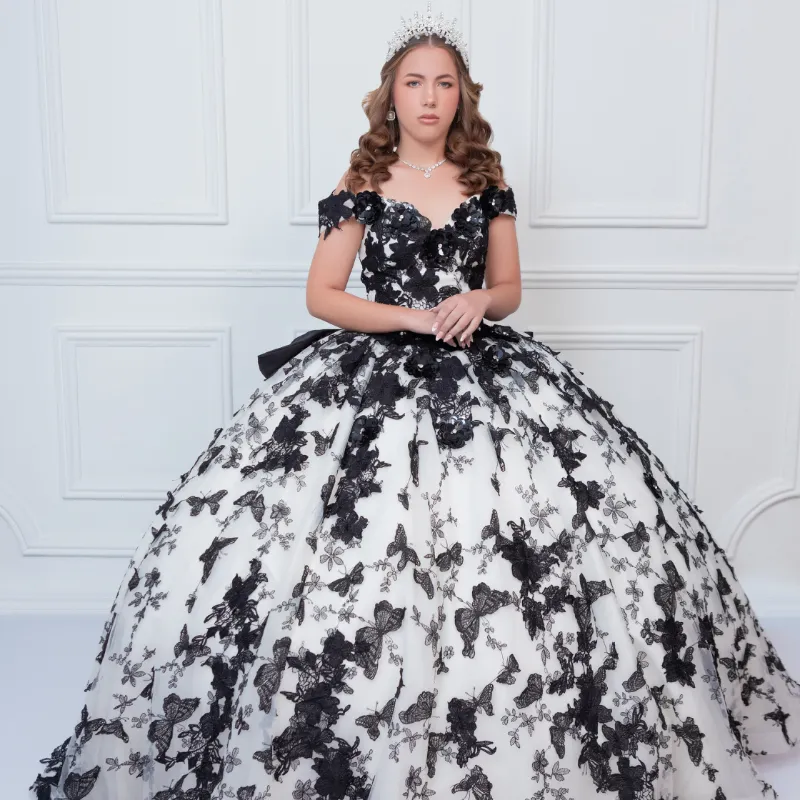 Traje Blanco y Negro