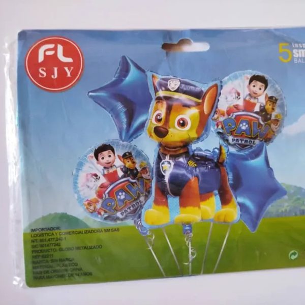 Set de globos de 5 piezas temáticos y de fiesta