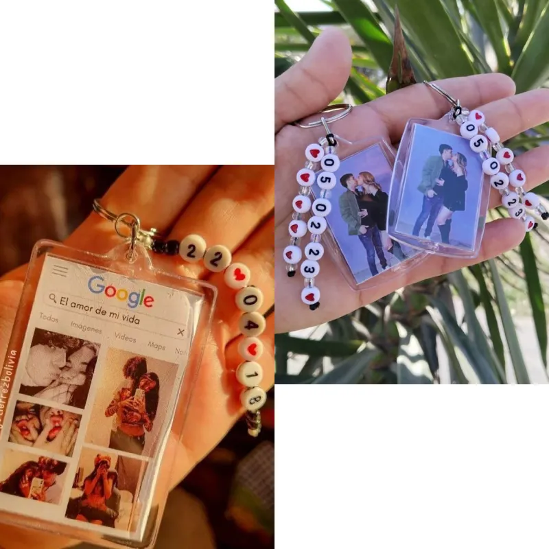 Llaveros de acrílico decorados