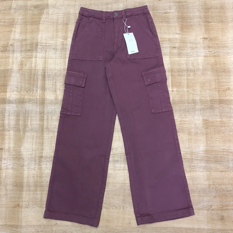 Pantalón Mango 4 puertas color violeta