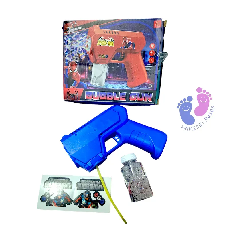 Pistola de burbujas Capitán América