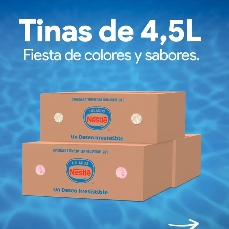 Caja de helado Nestlé