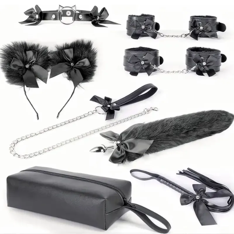 ‼️Kit BDSM Negro con Lazos‼️