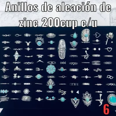 Anillos de aleación de zinc