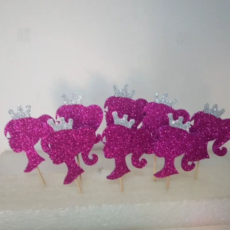 Toppers para cupcake Barbies