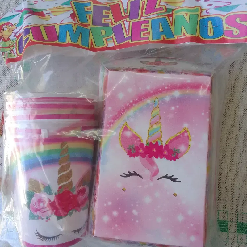 Set buffet Unicornio 15 piezas