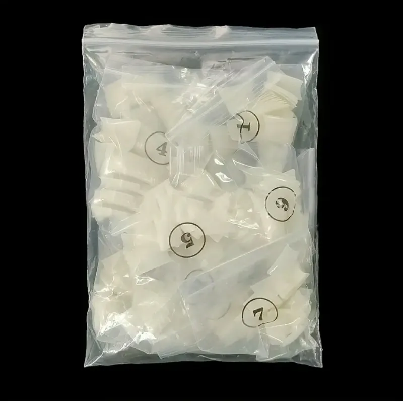 PAQUETE DE 500 UÑAS NATURALES DE SOLF GEL