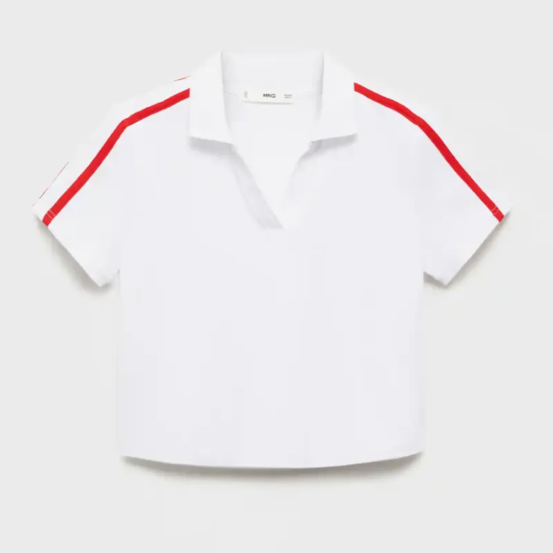 Polo de algodón crop MNG