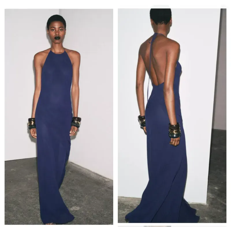 Vestido Zara maxi vuelos