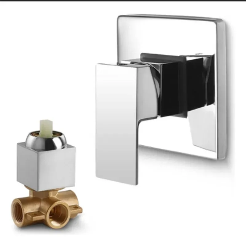 Llave Monomando Mezcladora de Ducha Empotrable