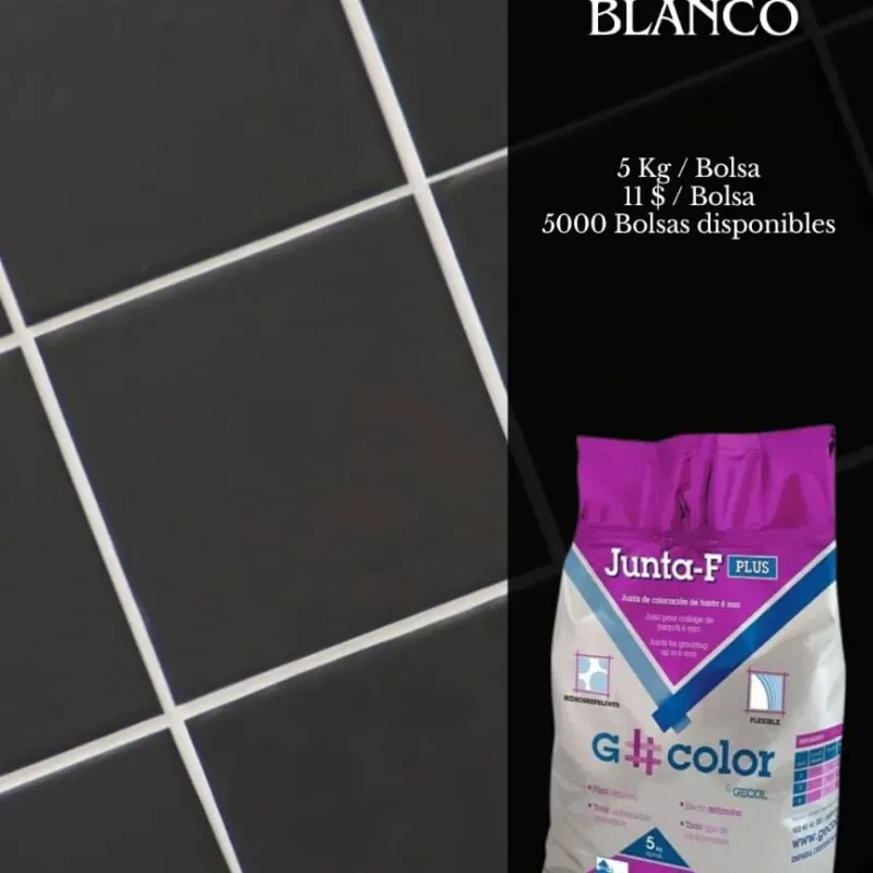 Cemento junta blanco