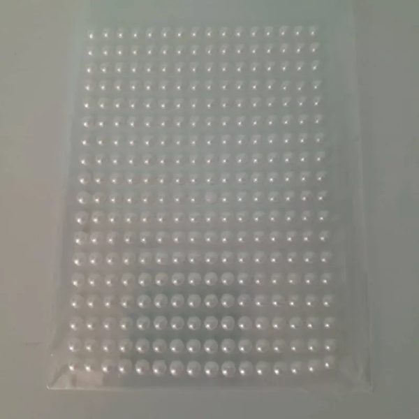 Stickers medias perlas blancas 1