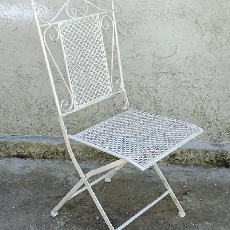 Silla garden de forja