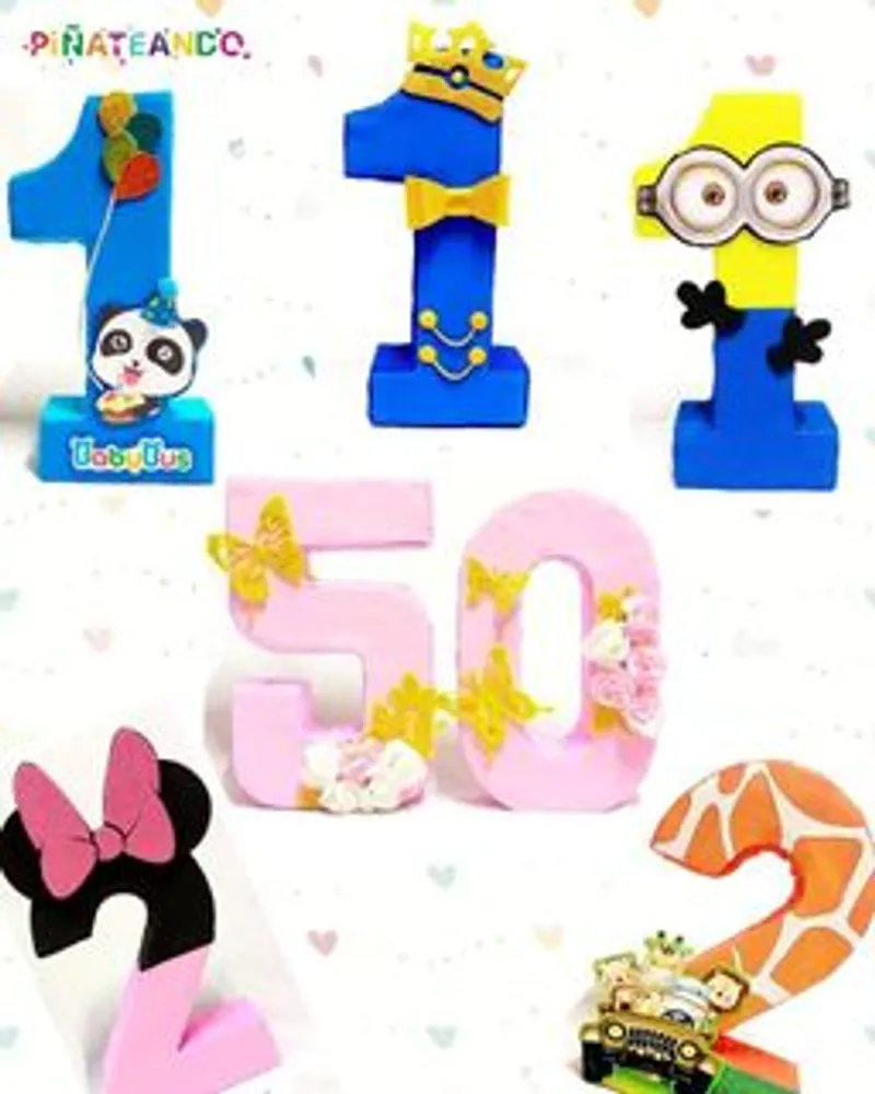 Números personalizados de 25cm