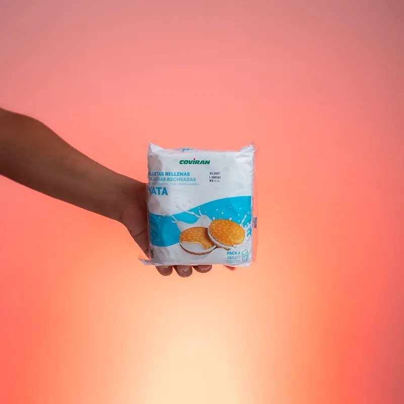 Galletas rellenas nata