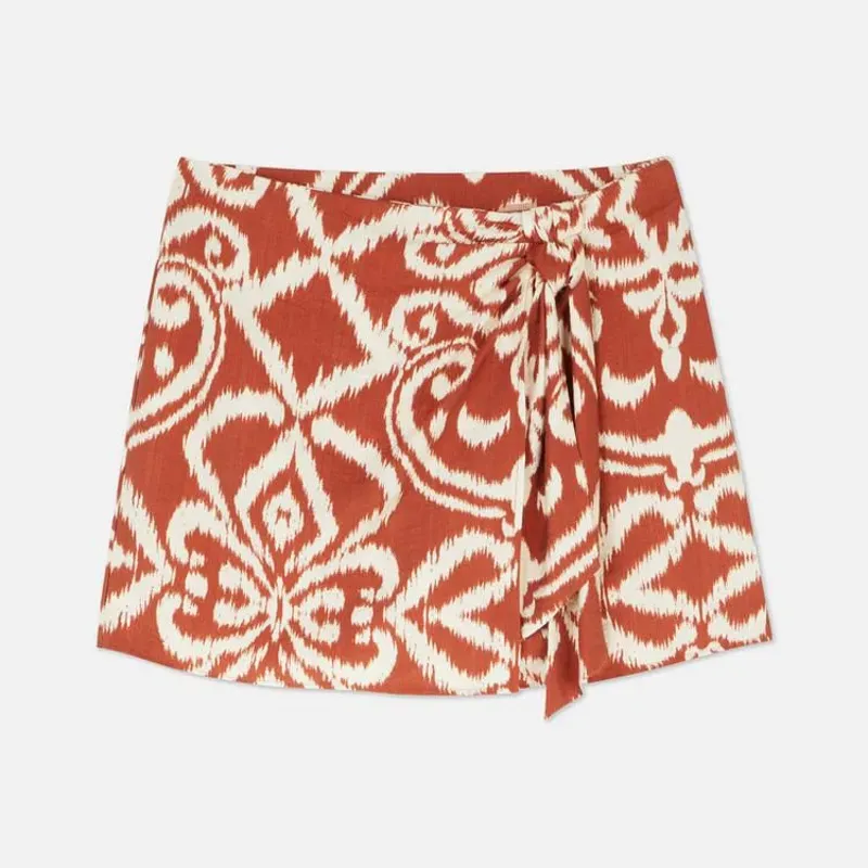 Falda pantalón estampada