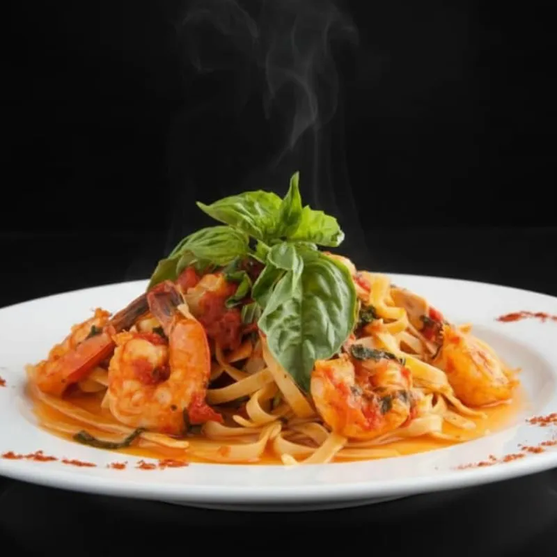 Sambereti con Camarones