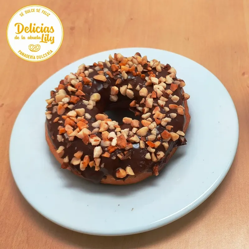 Rosquita de chocolate y almendra