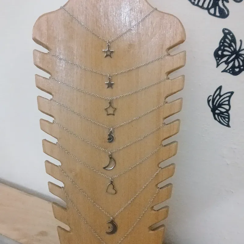 Cadenas de acero blanco