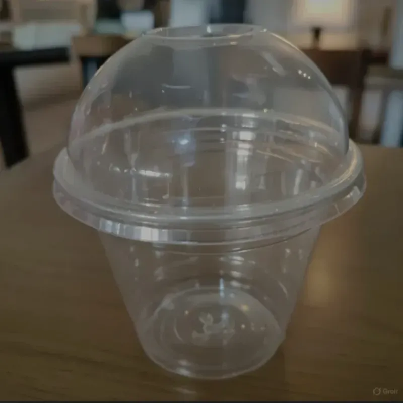 Vaso domo con tapa cúpula 9 onz