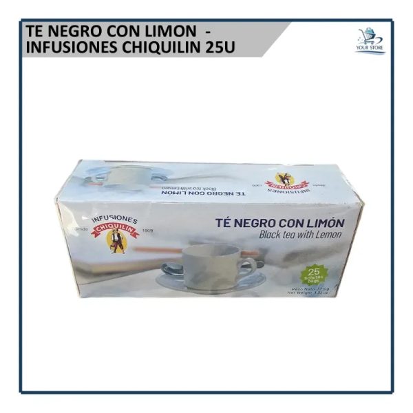 Té Negro con Limón - Infusiones Chiquilin (25u)
