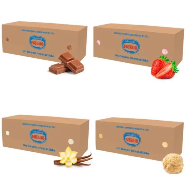 Caja de helado nestle