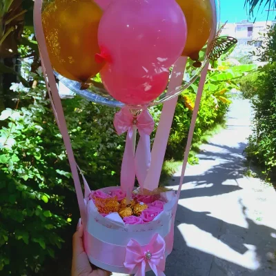 globos aéreostaticos en rosas ❤️