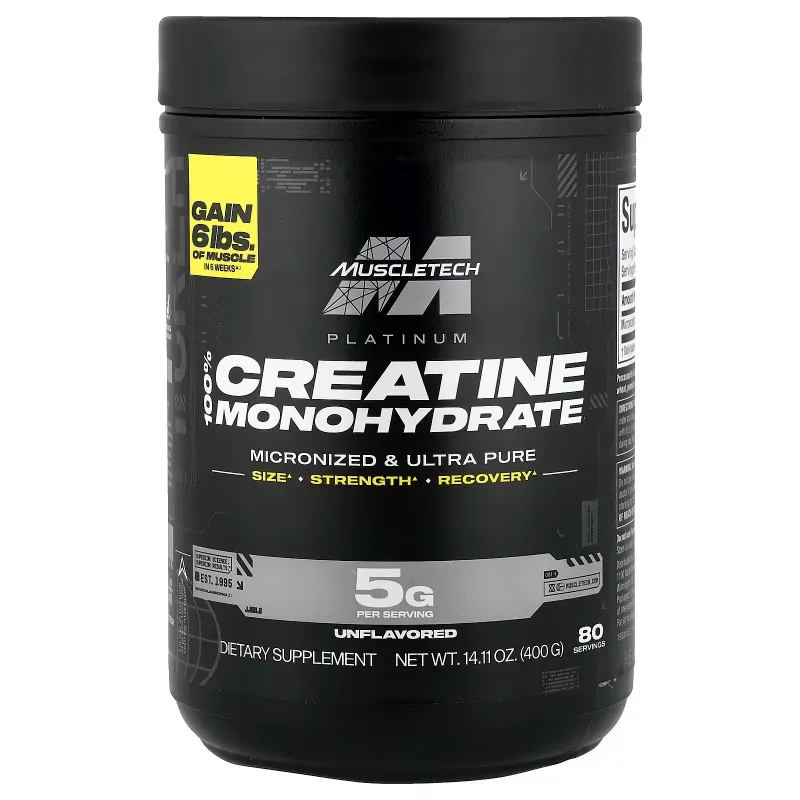 Creatina MuscleTech® – 80 Servicios
