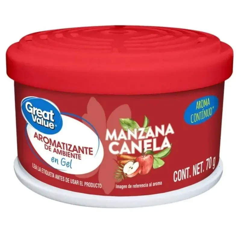 Aromatizante Great Value en gel de manzana  y canela