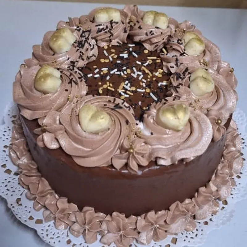 Cake Bombón Decorado con Merengue Italiano *La Delicia de Casa
