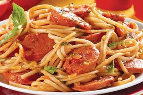 (QG)Espaguetis con Chorizo