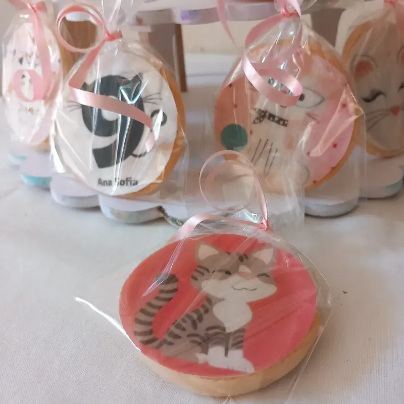 Galleta se mantquilla con impresion comestible